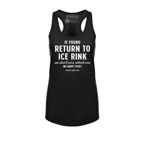 If Found Racerback Tank - Adults Skate Too LLC