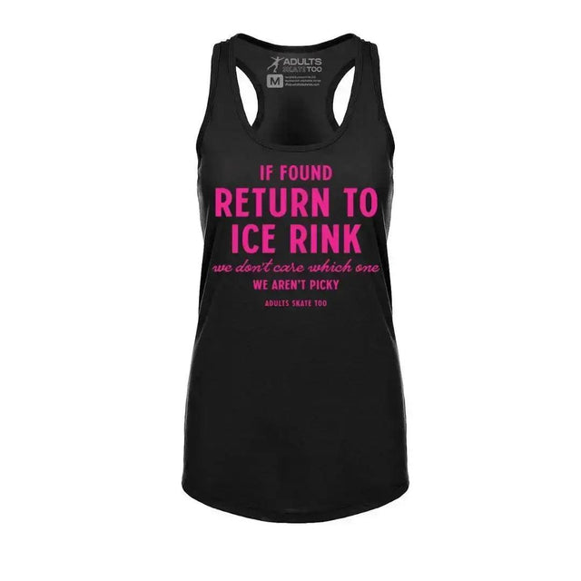 If Found Racerback Tank - Adults Skate Too LLC