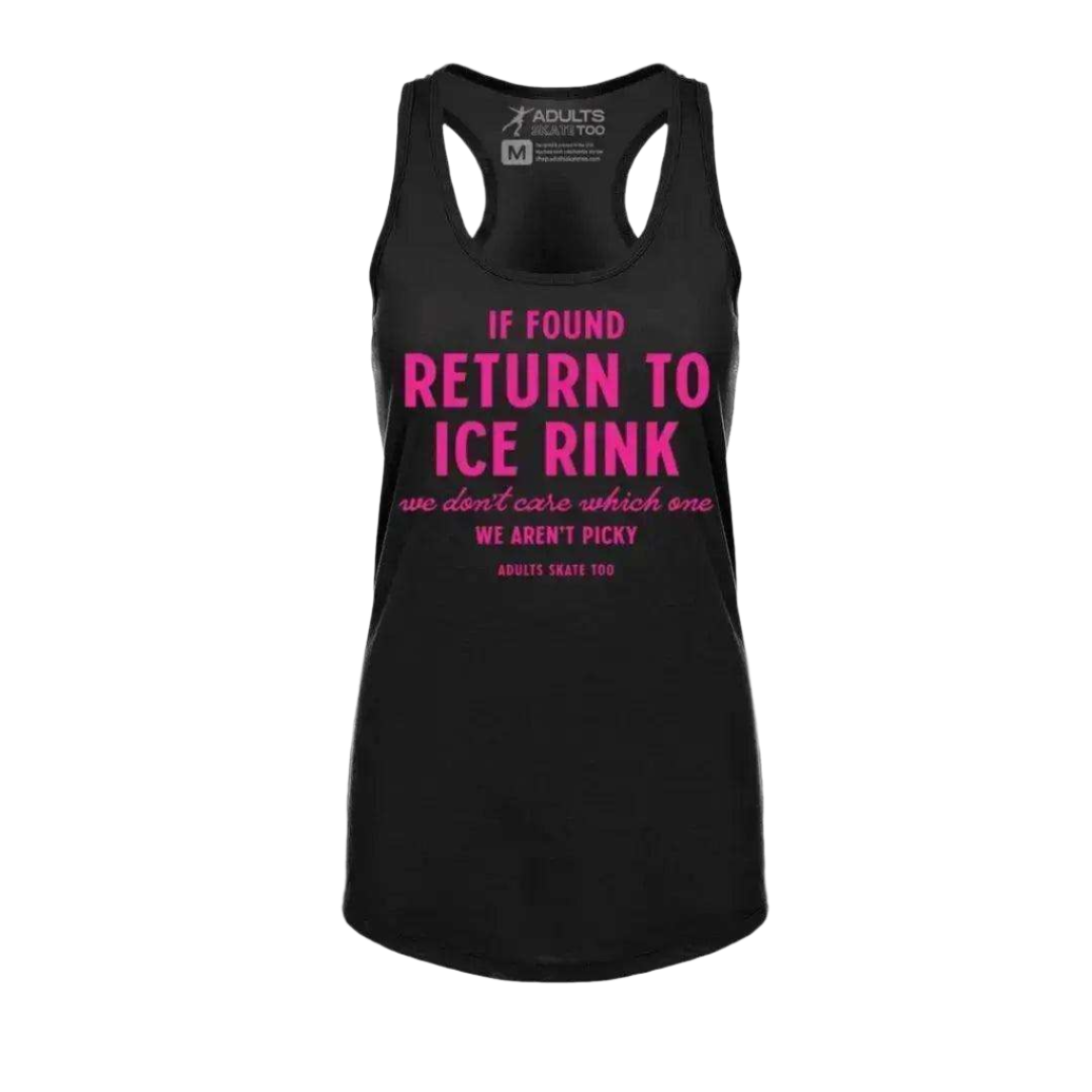 If Found Racerback Tank - Adults Skate Too LLC