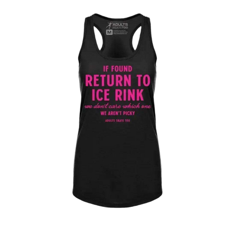 If Found Racerback Tank - Adults Skate Too LLC