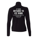 If Found Women's Zip Up Practice Jacket Adults Skate Too LLC