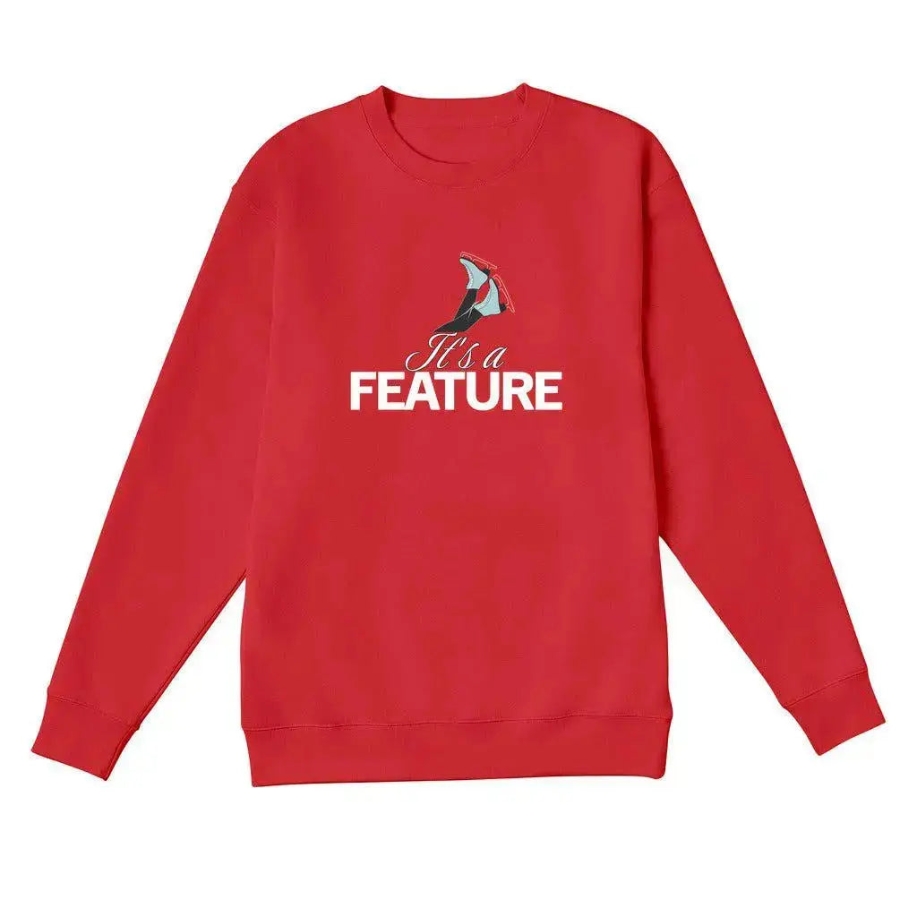 It's A Feature Crewneck Sweatshirt Premium Adults Skate Too LLC