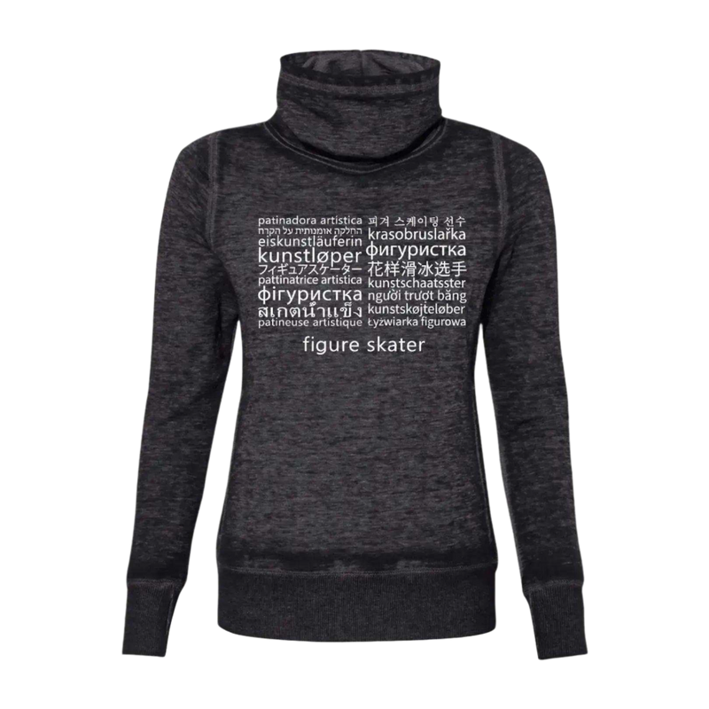 Languages Cowl Neck Sweatshirt