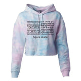 Languages Cotton Candy Hooded Crop - Adults Skate Too LLC