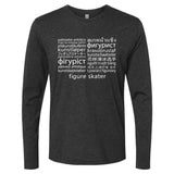 Languages Long Sleeve Crew (Masculine) - Adults Skate Too LLC