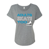 Adults Skate Too Women's Dolman Tee