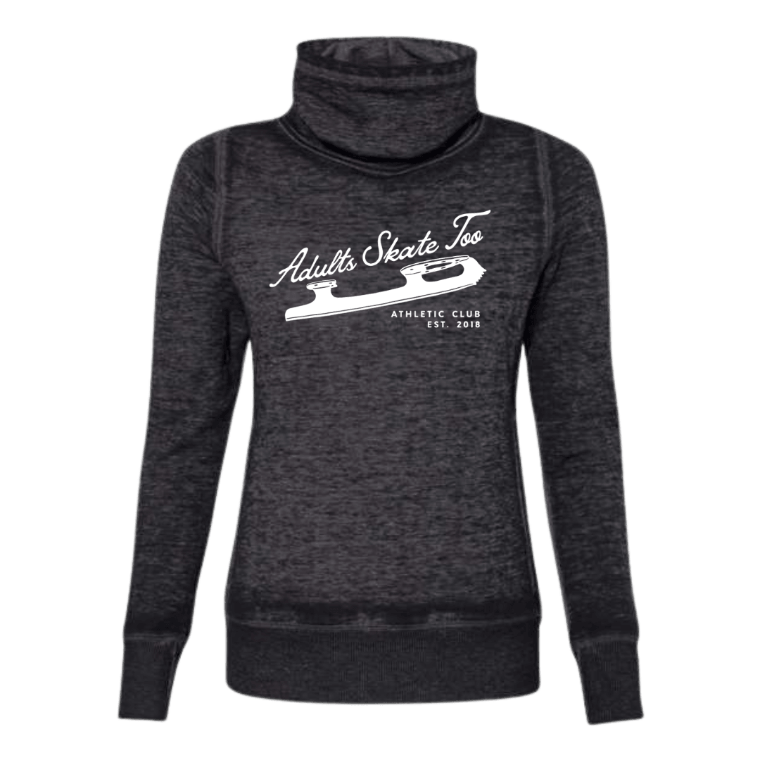 Athletic Club Cowl Neck Sweatshirt - Adults Skate Too LLC