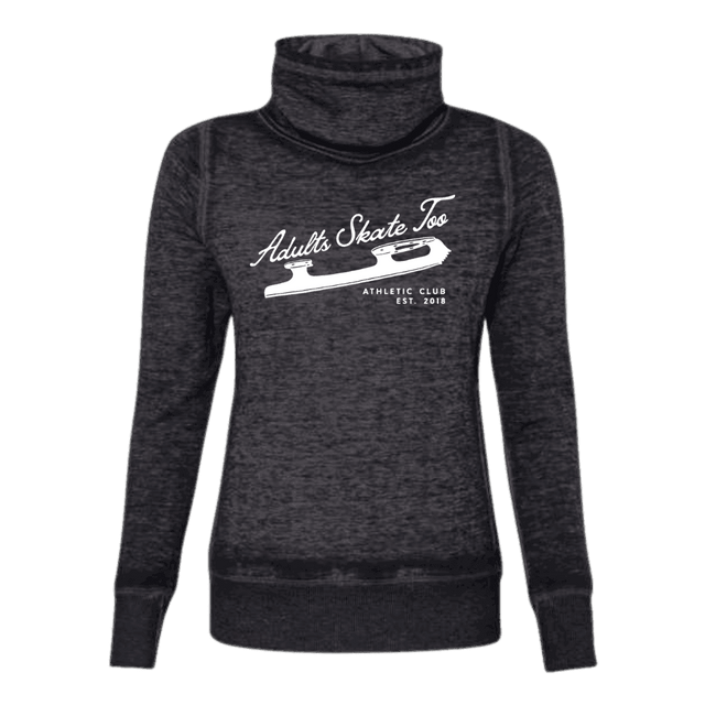 Athletic Club Cowl Neck Sweatshirt - Adults Skate Too LLC