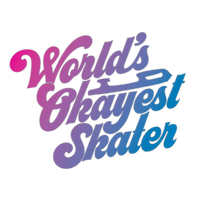 World's Okayest Skater Transfer Sticker