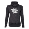 World's Okayest Skater Cowl Neck Sweatshirt