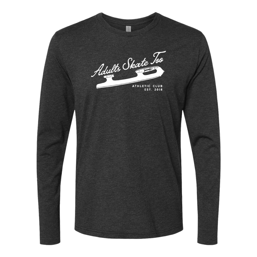 Athletic Club Unisex Long Sleeve Crew - Adults Skate Too LLC