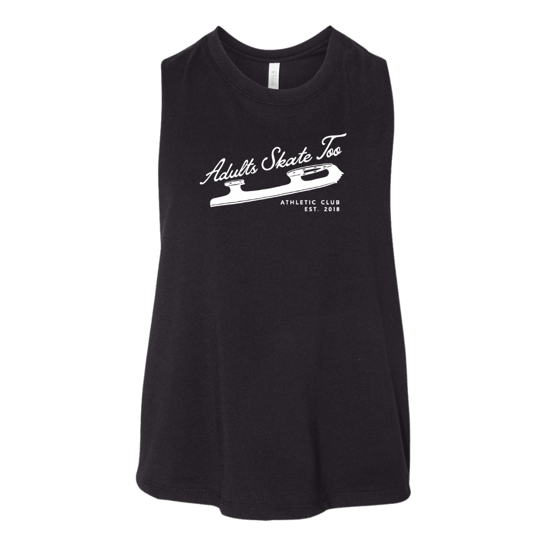 Athletic Club Racerback Crop - Adults Skate Too LLC