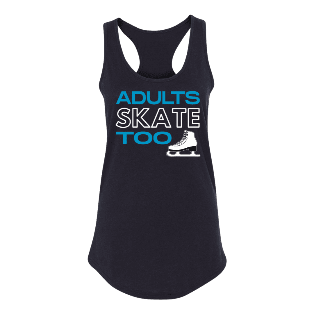 Adults Skate Too Racerback Tank - Adults Skate Too LLC