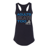 Adults Skate Too Glitter Racerback Tank
