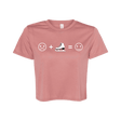 Emoji Flowy Crop - Adults Skate Too LLC