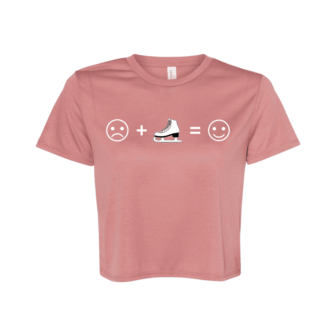 Emoji Flowy Crop - Adults Skate Too LLC