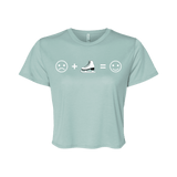 Emoji Flowy Crop - Adults Skate Too LLC