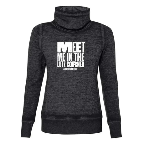 Meet Me In The Lutz Corner 2.0 Cowl Neck Sweatshirt Adults Skate Too LLC