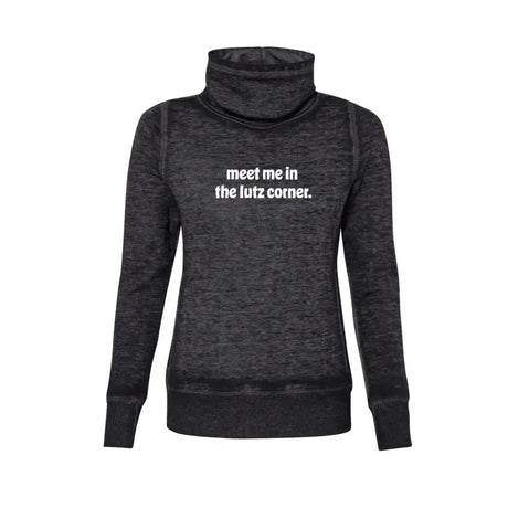 Meet Me In The Lutz Corner Cowl Neck Sweatshirt Adults Skate Too LLC