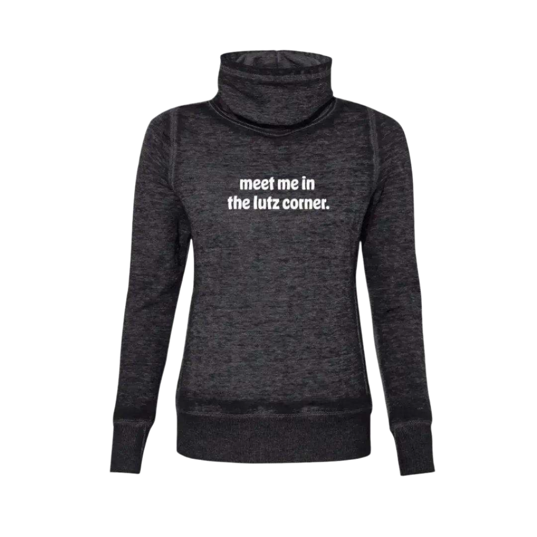 Meet Me In The Lutz Corner Cowl Neck Sweatshirt - Adults Skate Too LLC