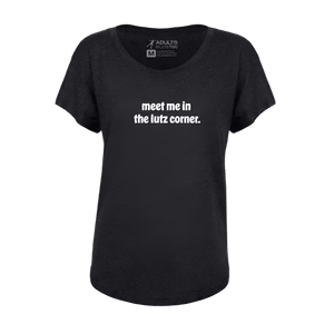 Meet Me In The Lutz Corner Dolman Tee - Adults Skate Too LLC