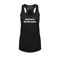 Meet Me In The Lutz Corner Racerback Tank