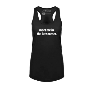 Meet Me In The Lutz Corner Racerback Tank