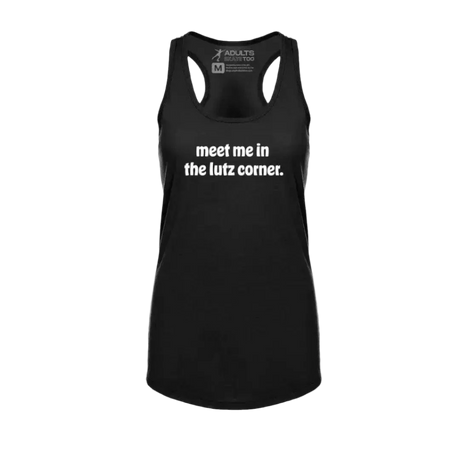 Meet Me In The Lutz Corner Racerback Tank - Adults Skate Too LLC