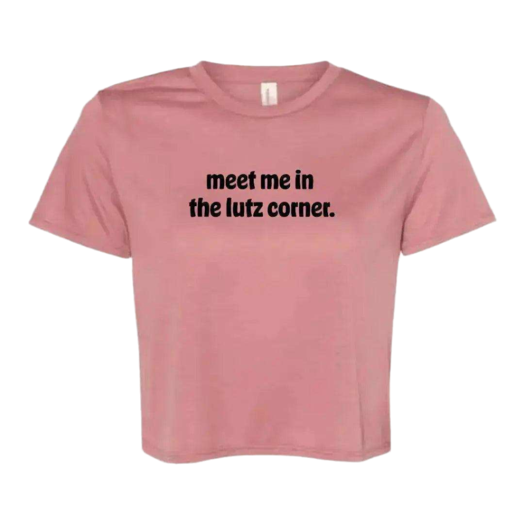 Meet Me in the Lutz Corner Flowy Crop - Adults Skate Too LLC