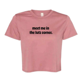 Meet Me in the Lutz Corner Flowy Crop - Adults Skate Too LLC