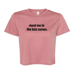 Meet Me in the Lutz Corner Flowy Crop - Adults Skate Too LLC