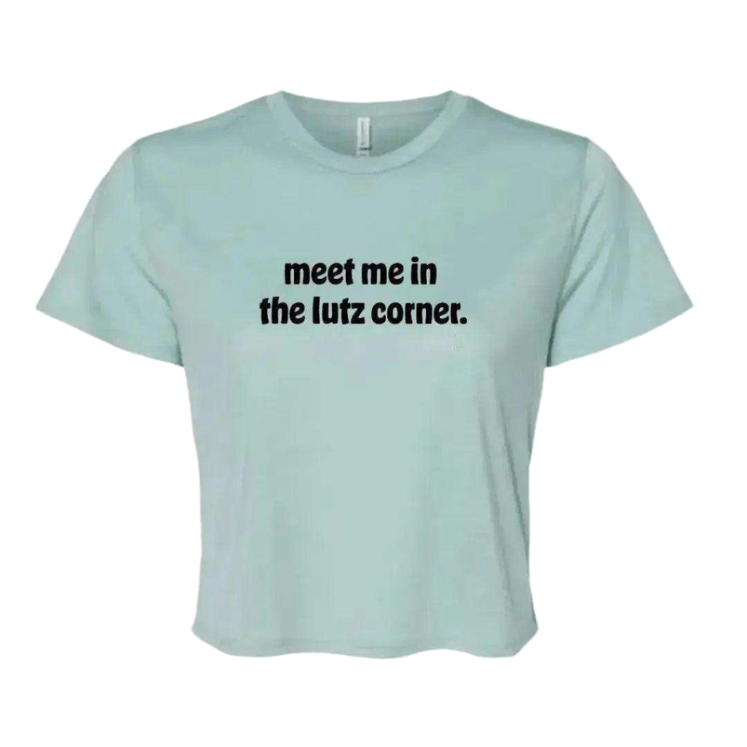 Meet Me in the Lutz Corner Flowy Crop - Adults Skate Too LLC