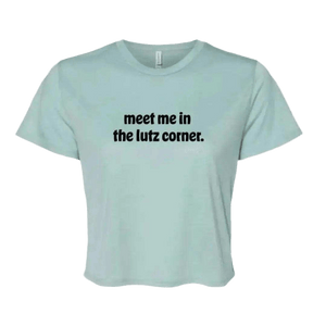 Meet Me in the Lutz Corner Flowy Crop - Adults Skate Too LLC