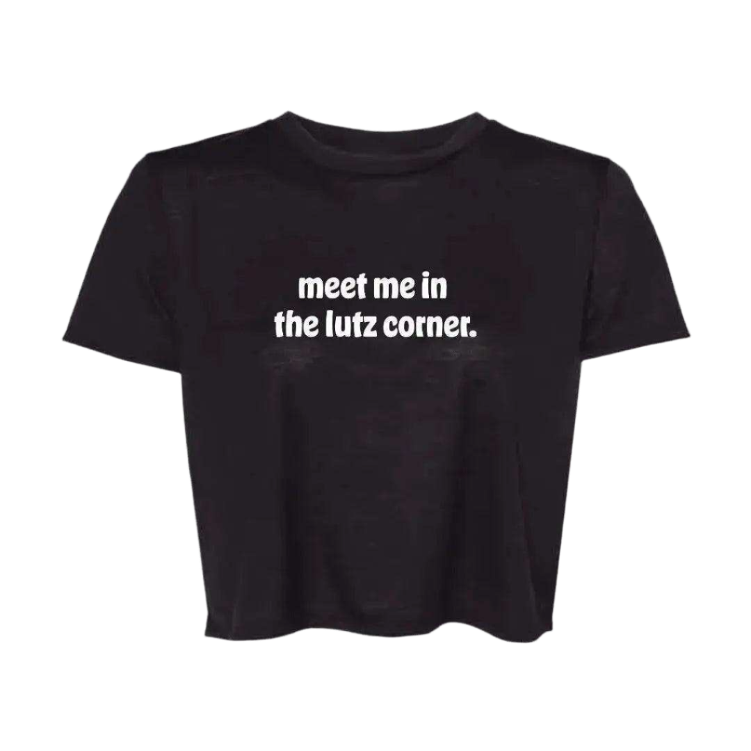 Meet Me in the Lutz Corner Flowy Crop - Adults Skate Too LLC