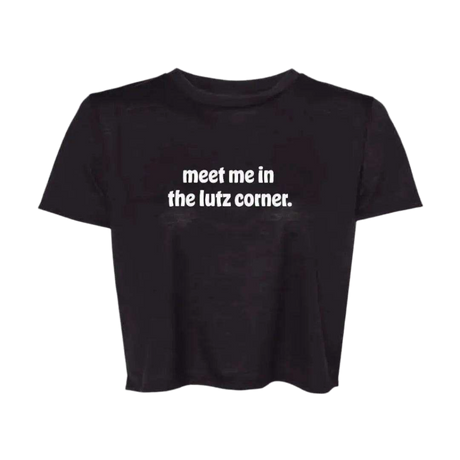 Meet Me in the Lutz Corner Flowy Crop - Adults Skate Too LLC