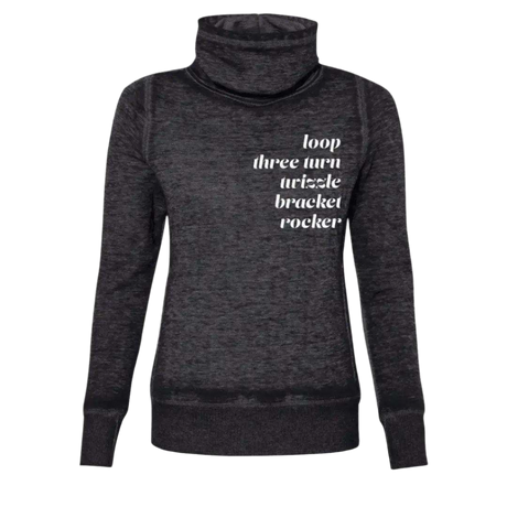 Moves Cowl Neck Sweatshirt - Adults Skate Too LLC