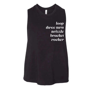 Moves Racerback Crop - Adults Skate Too LLC