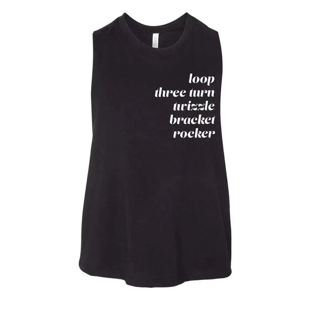 Moves Racerback Crop - Adults Skate Too LLC