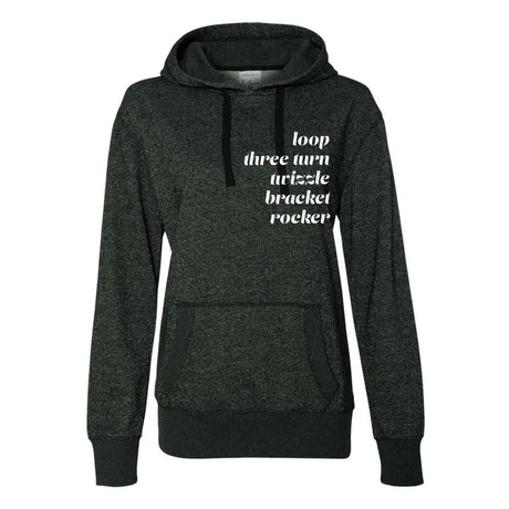 Moves Women's French Terry Glitter Hoodie Adults Skate Too LLC