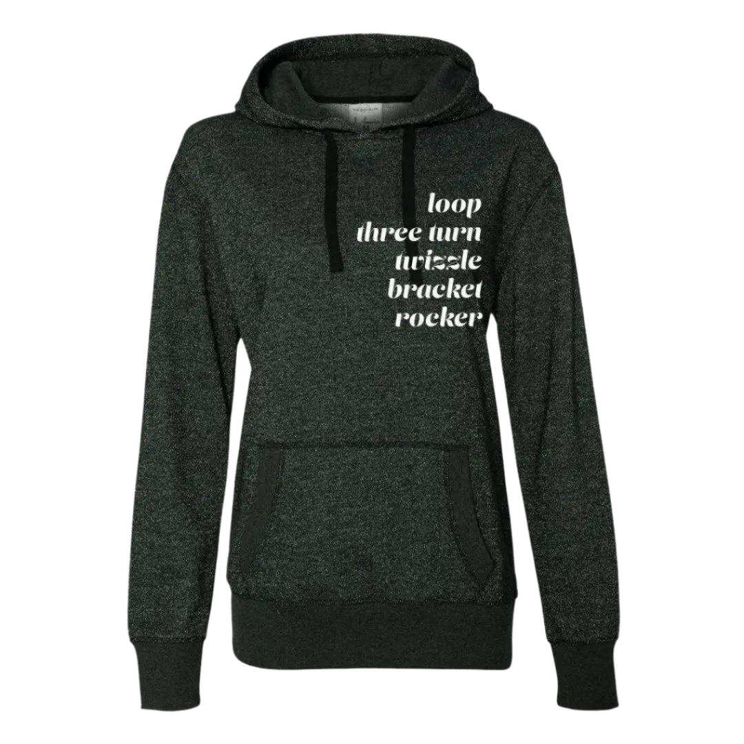 Moves Glitter Hoodie - Adults Skate Too LLC