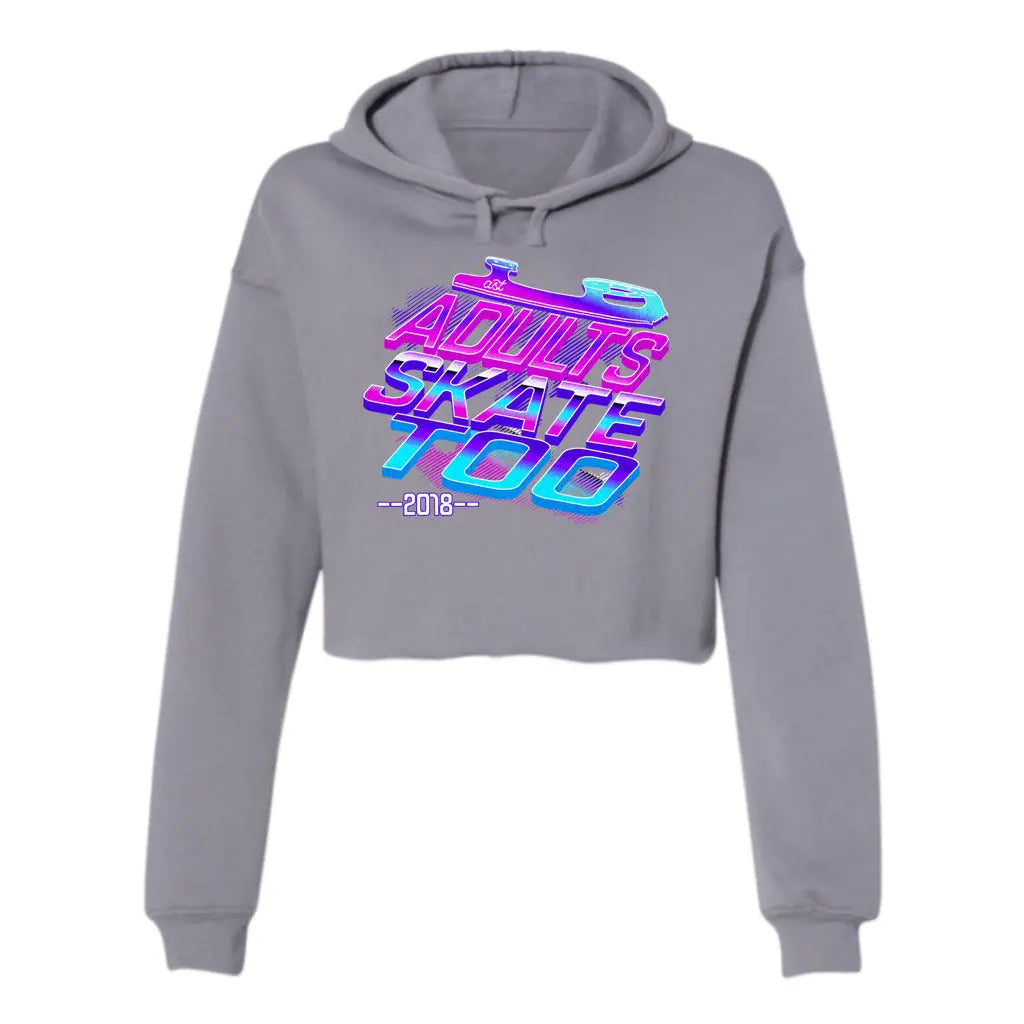 Nostalgia AST Women’s Lightweight Cropped Hoodie - Adults Skate Too