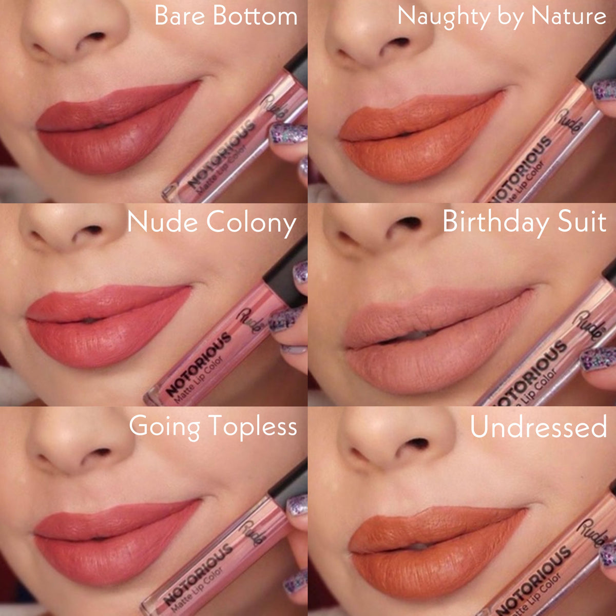 Keep It Sassy 6 Lip Color Set - Nude
