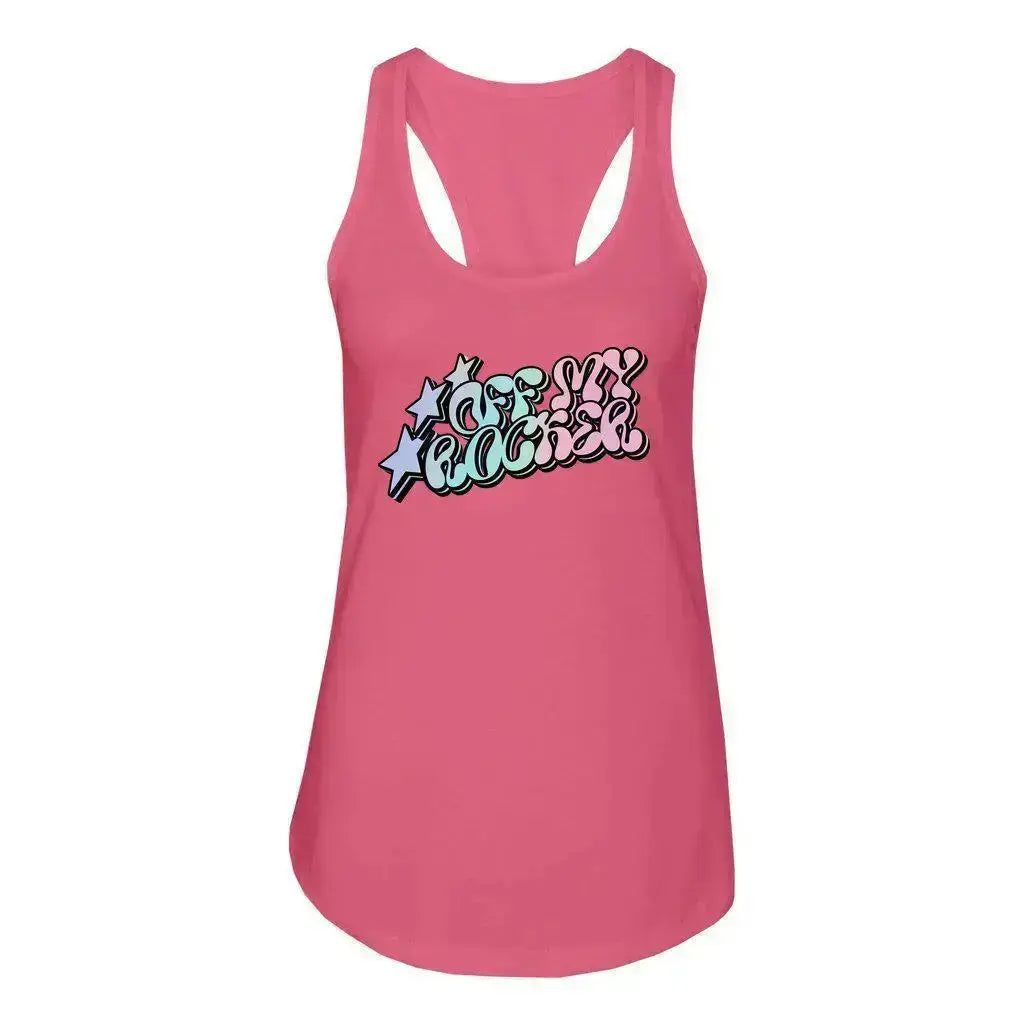 Off My Rocker 2.0 Women's Racerback Tank Adults Skate Too LLC