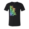 Camiseta con repetición de Eat Sleep Skate