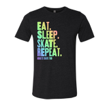 Eat Sleep Skate Repeat T-Shirt - Adults Skate Too LLC