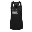 [VAULT] Rockers & Counters & Brackets & Three Turns. Racerback Tank - Adults Skate Too LLC