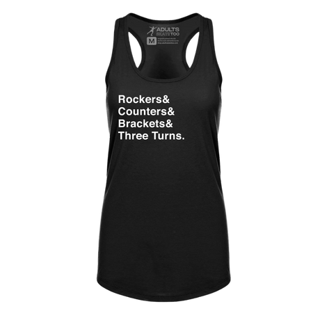 [VAULT] Rockers & Counters & Brackets & Three Turns. Racerback Tank
