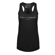 [VAULT] Find Me In My Happy Place. Racerback Tank - Adults Skate Too LLC