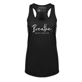 [VAULT] Breathe. Racerback Tank - Adults Skate Too LLC