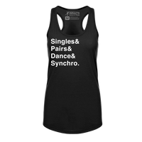 [VAULT] Singles & Pairs & Dance & Synchro. Racerback Tank
